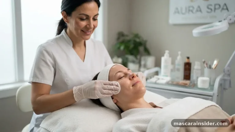 can i wear mascara to a facial