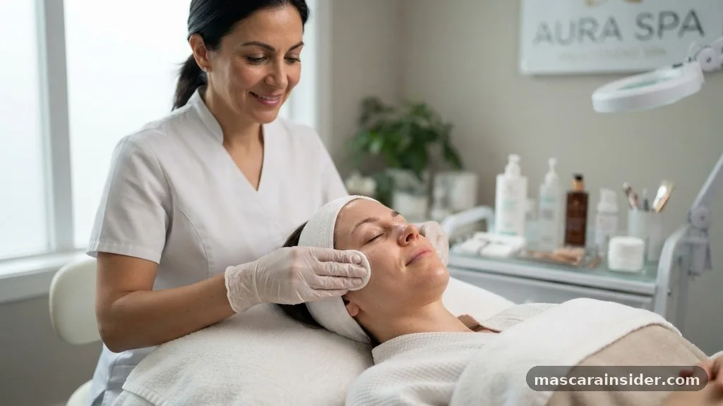 can i wear mascara to a facial