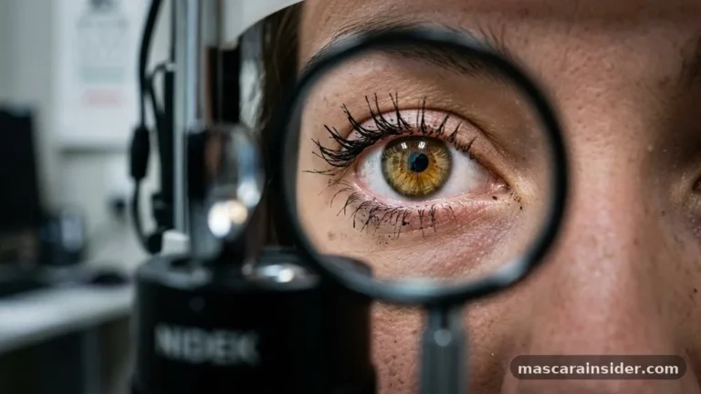 can i wear mascara to an eye exam