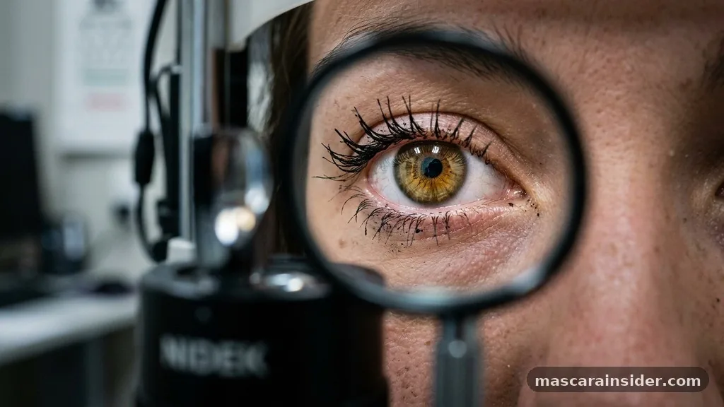 can i wear mascara to an eye exam