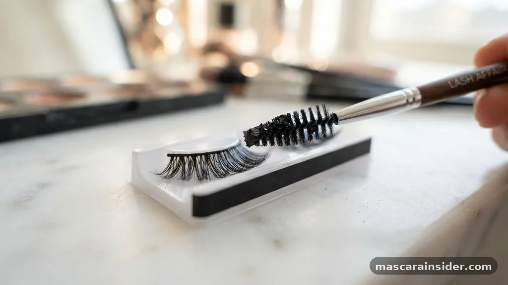 can you put mascara on fake eyelashes