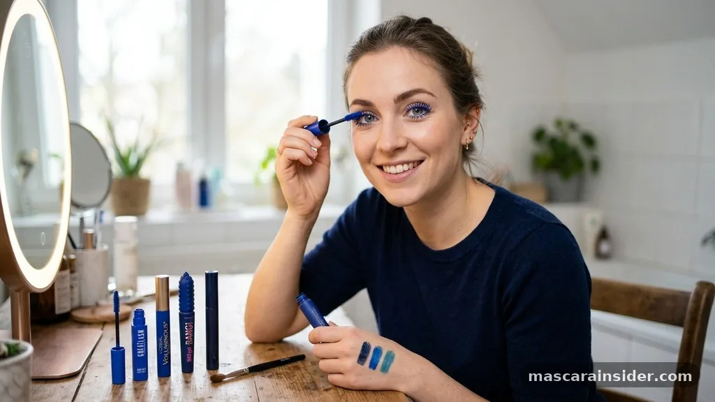 Choosing the Right Shade of Blue - how to wear blue mascara
