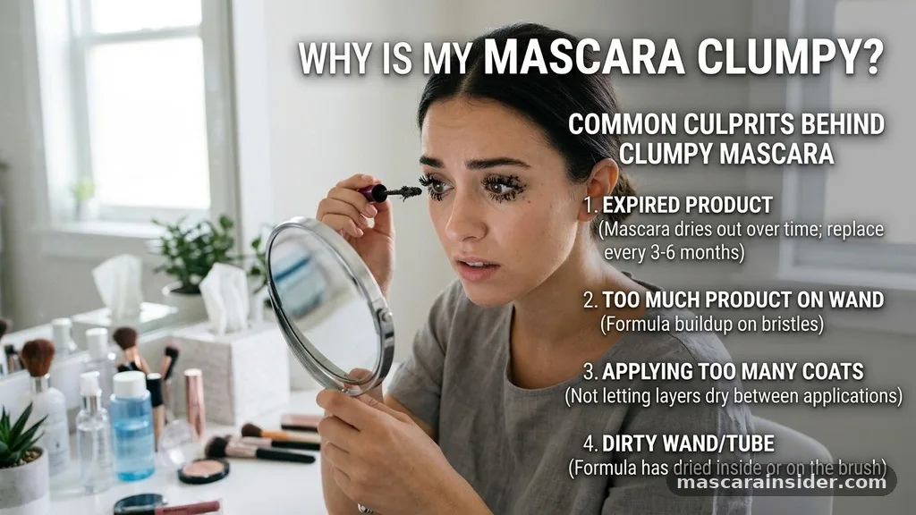Common Culprits Behind Clumpy Mascara - why is my mascara clumpy