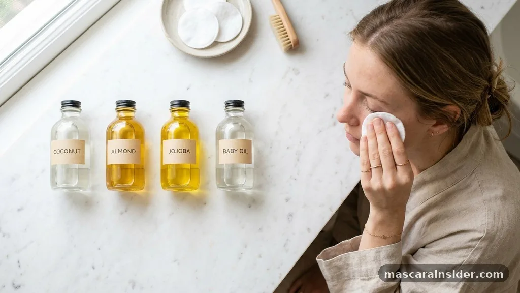 Common Natural Oils for Makeup Removal - how to get rid of waterproof mascara