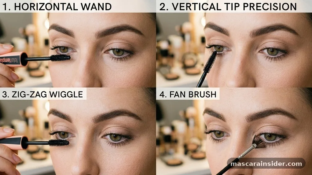 Comparing Application Approaches - how to put mascara on bottom lashes
