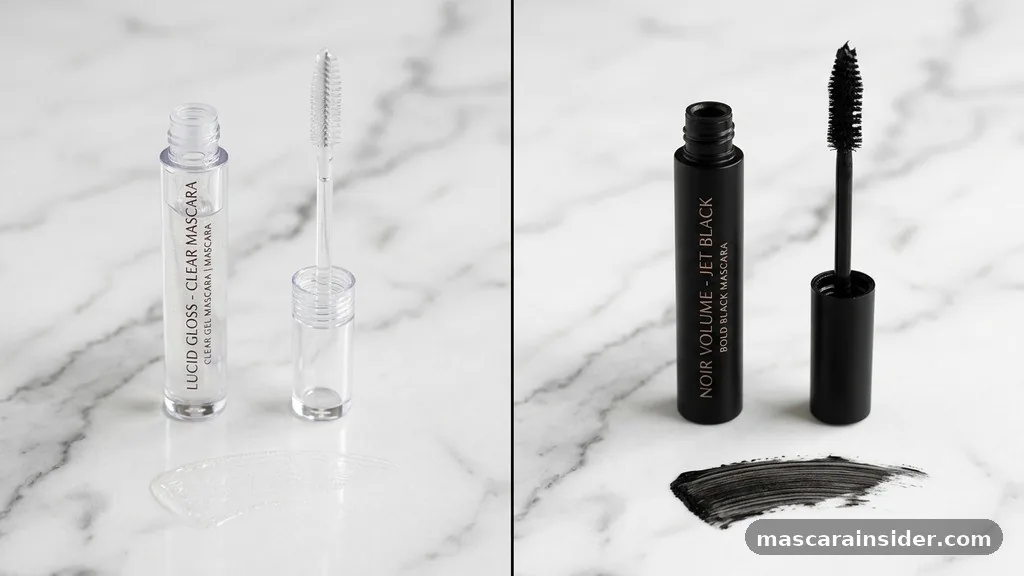 Comparing Clear and Pigmented Mascaras - what does clear mascara do