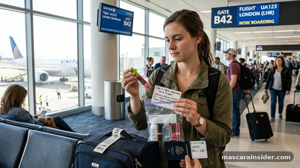 Differences Between Domestic and International Flights - can i take mascara on a plane