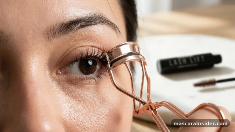 do you curl lashes before or after mascara
