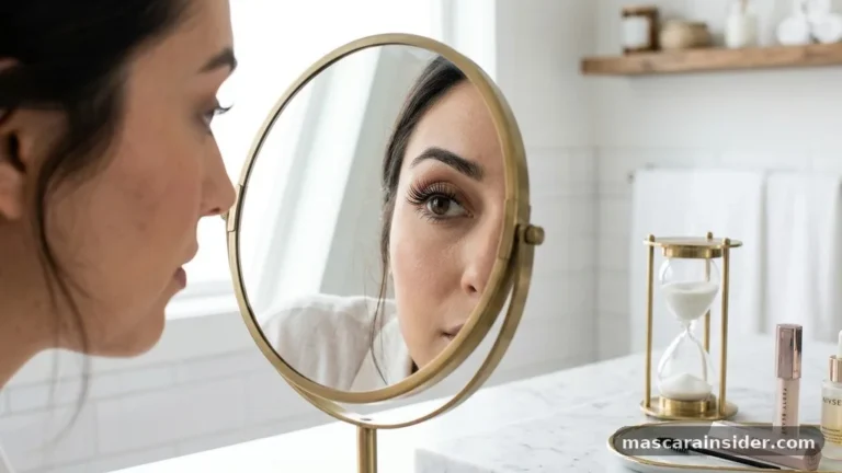 do you curl your eyelashes before or after mascara