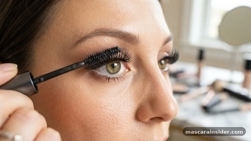 do you put mascara on fake lashes