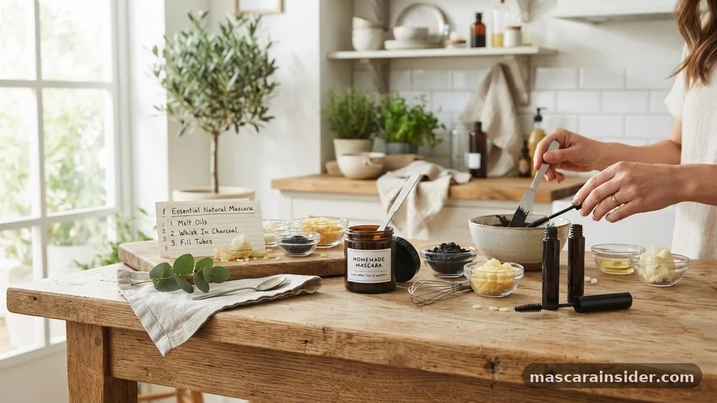 Essential Ingredients for Natural Mascara - how to make homemade mascara