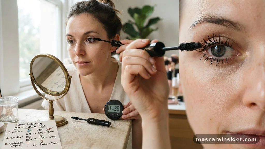 Factors Influencing Mascara Setting Time - how long does mascara take to dry