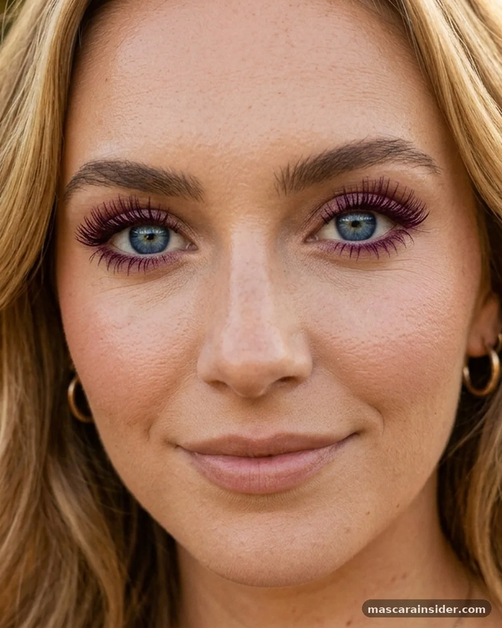 Harnessing the Power of Burgundy and Plum - what color mascara for blue eyes and blonde hair
