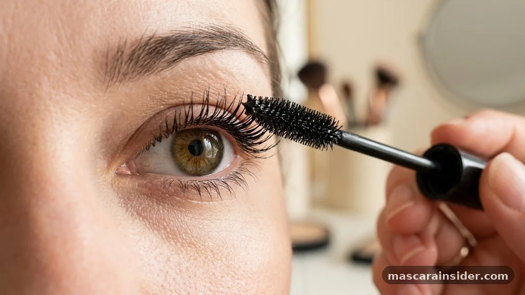 how to apply mascara without clumping