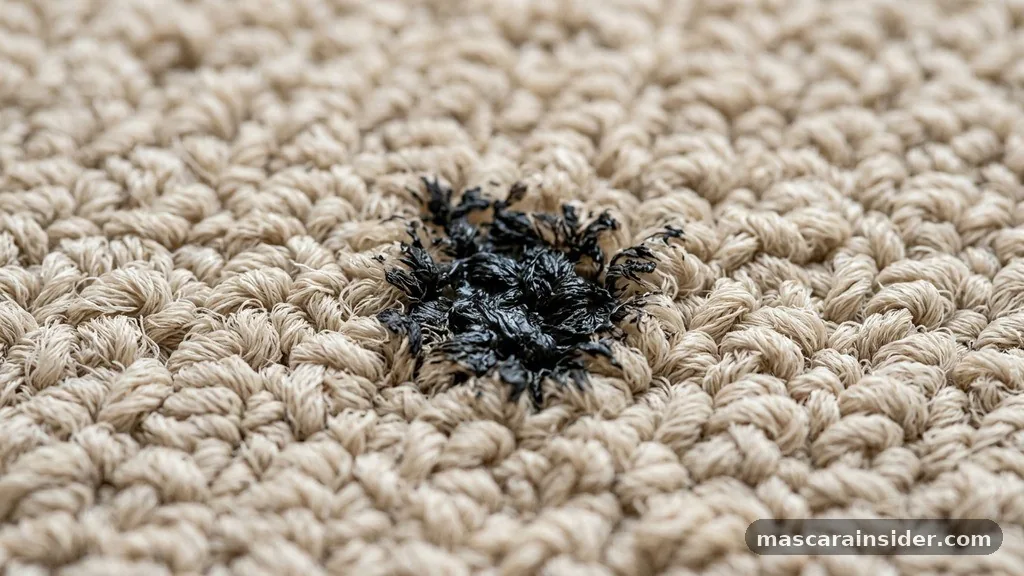 how to get mascara out of carpet