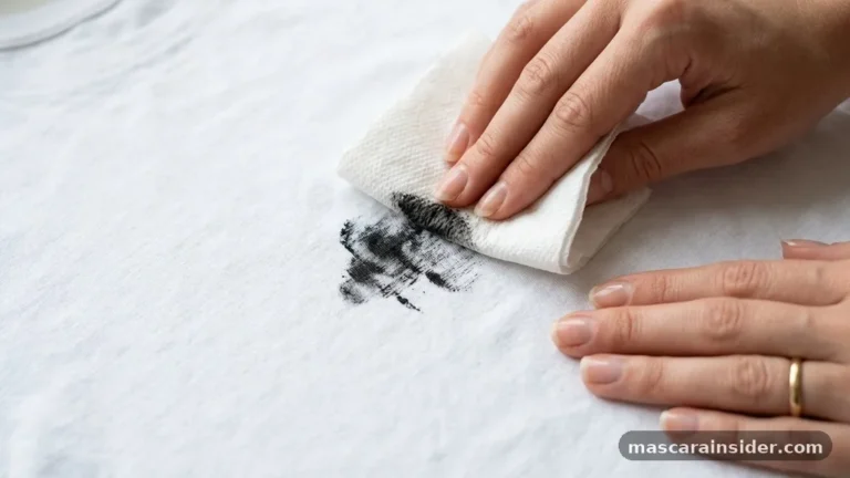 how to get mascara out of clothes
