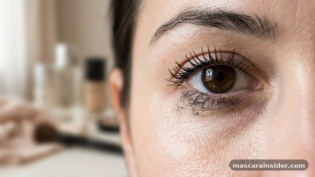 how to keep mascara from smudging under eyes
