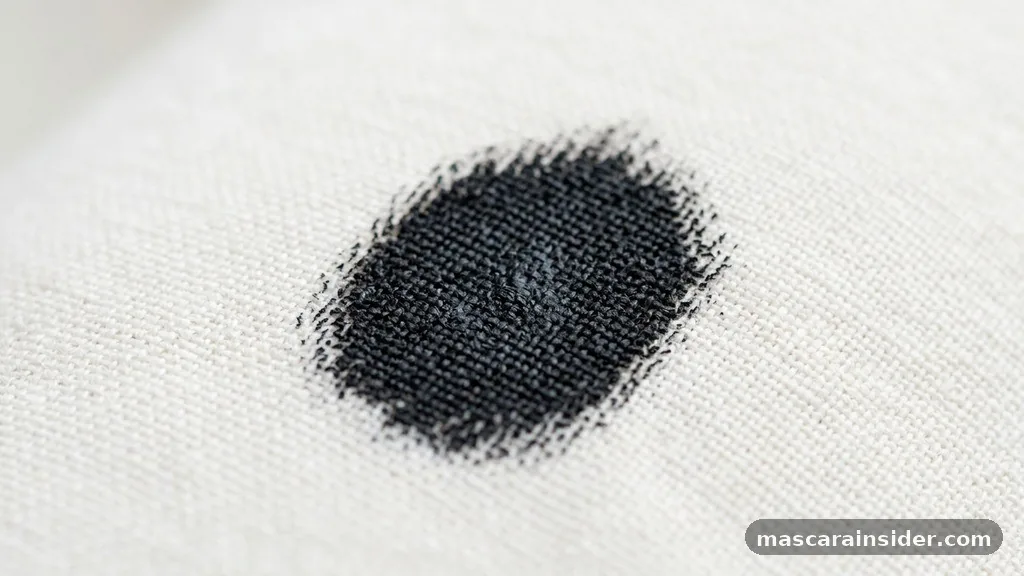 how to remove mascara from clothing