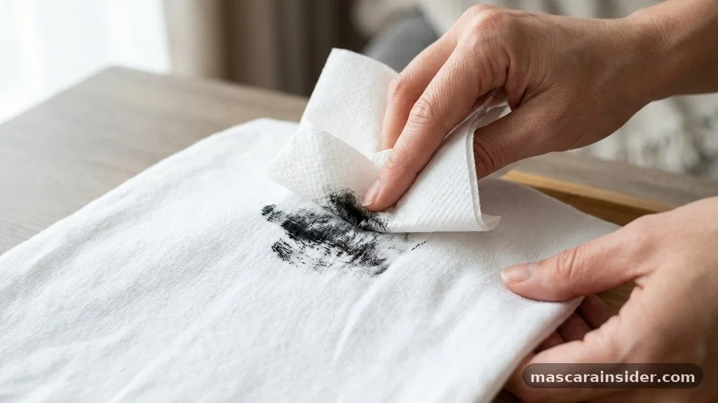 how to remove mascara from clothing