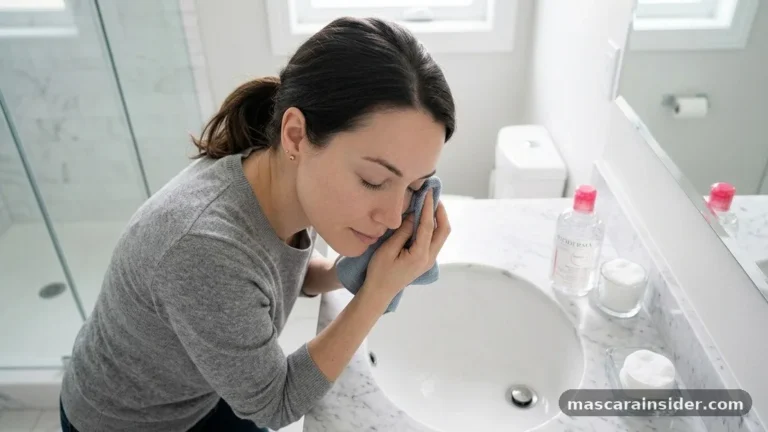 how to wash off mascara