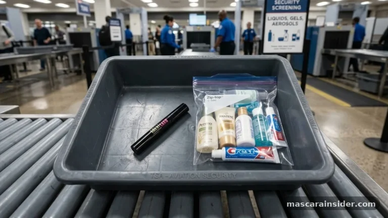 is mascara considered a liquid when flying