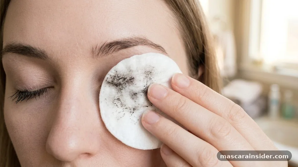 The Proper Cotton Pad Technique - how to get rid of waterproof mascara