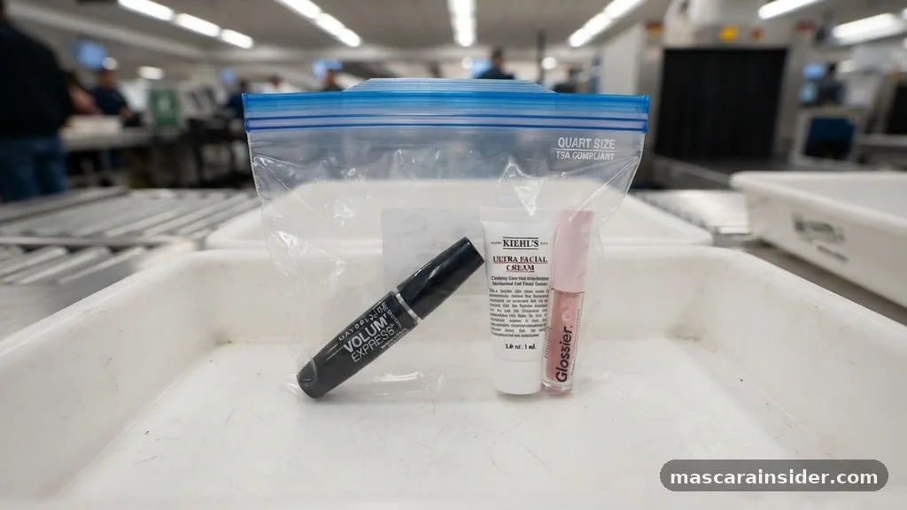 Understanding the TSA 3-1-1 Rule for Cosmetics - can you bring mascara on a plane