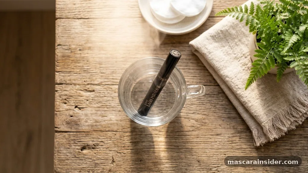 Using Warm Water Baths - how to make mascara less dry