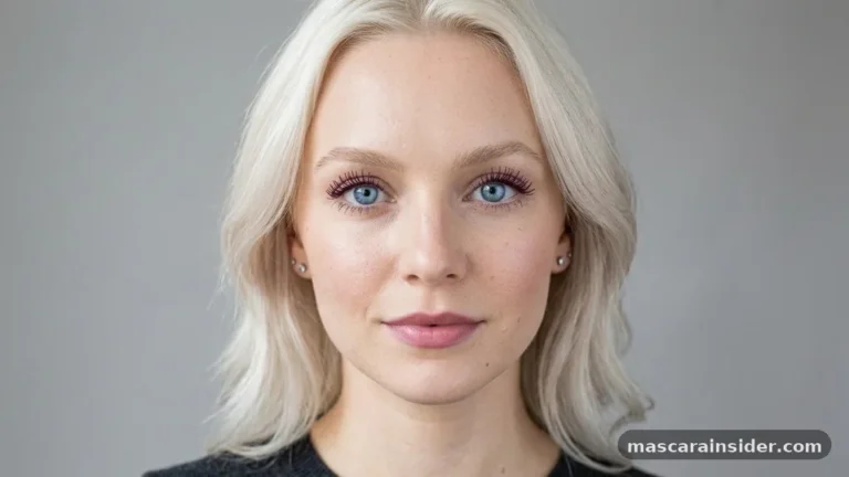 what color mascara for blue eyes and blonde hair