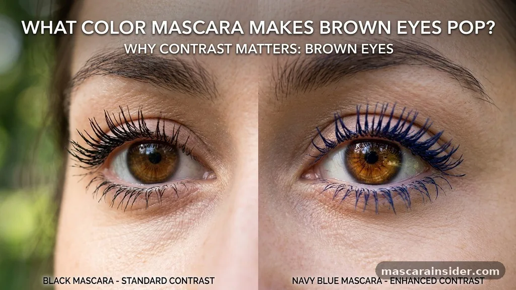 Why Contrast Matters for Brown Eyes - what color mascara makes brown eyes pop