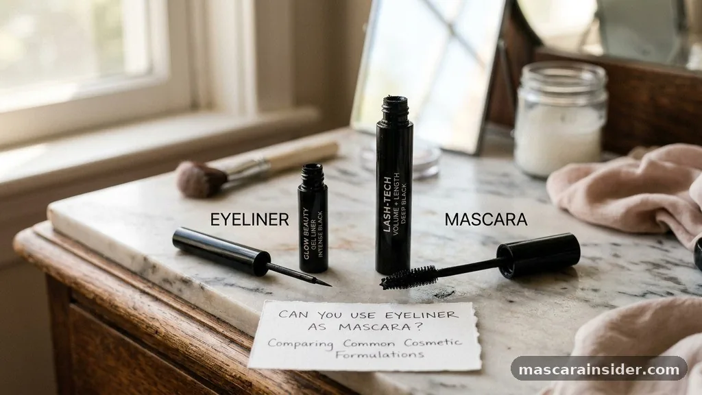Comparing Common Cosmetic Formulations - can you use eyeliner as mascara