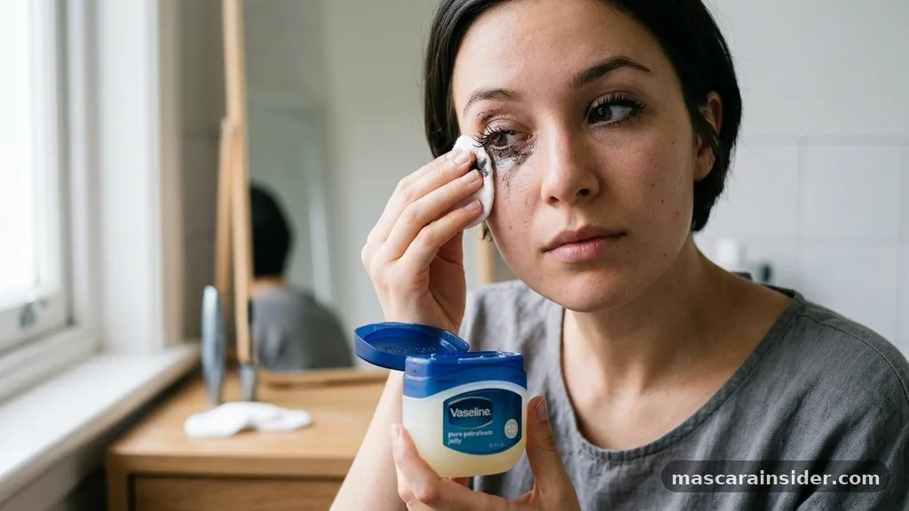 does vaseline take off waterproof mascara