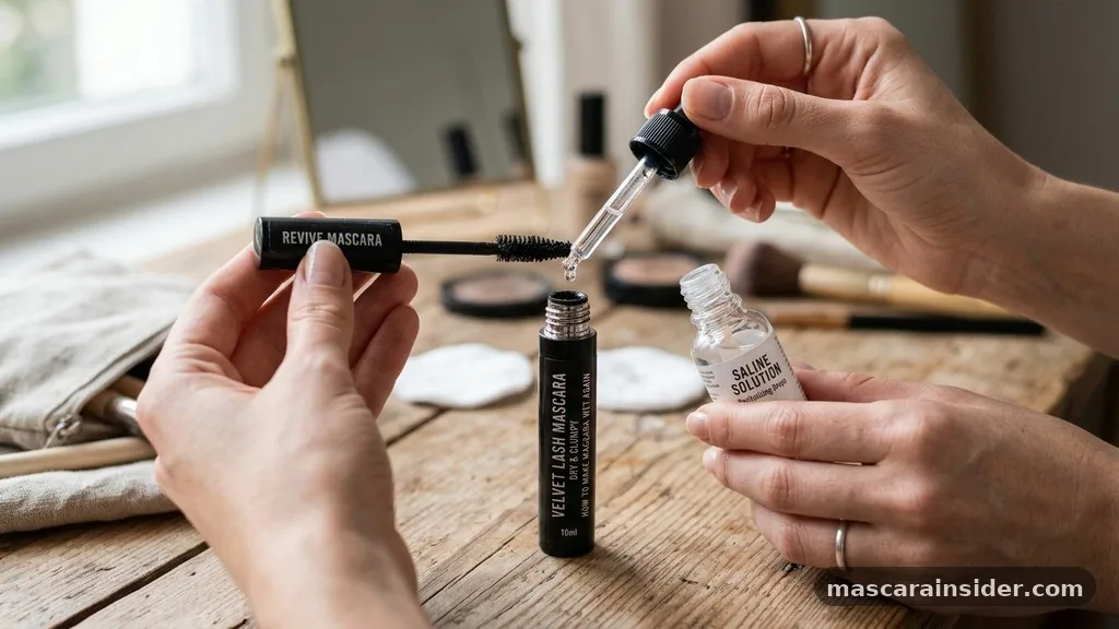 how to make mascara wet again