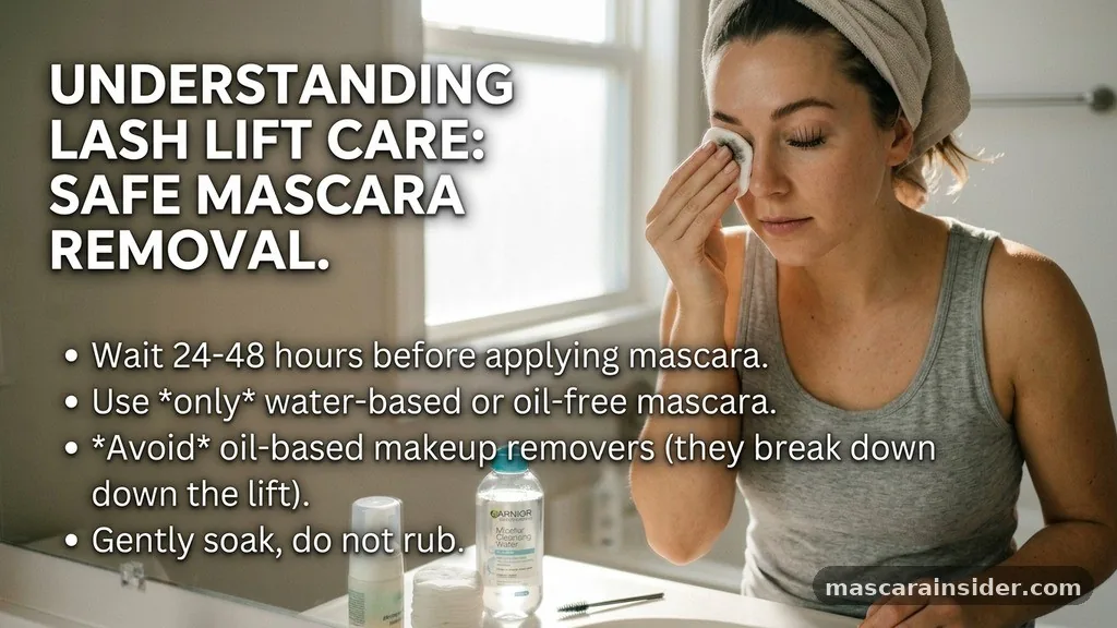 how to remove mascara after lash lift