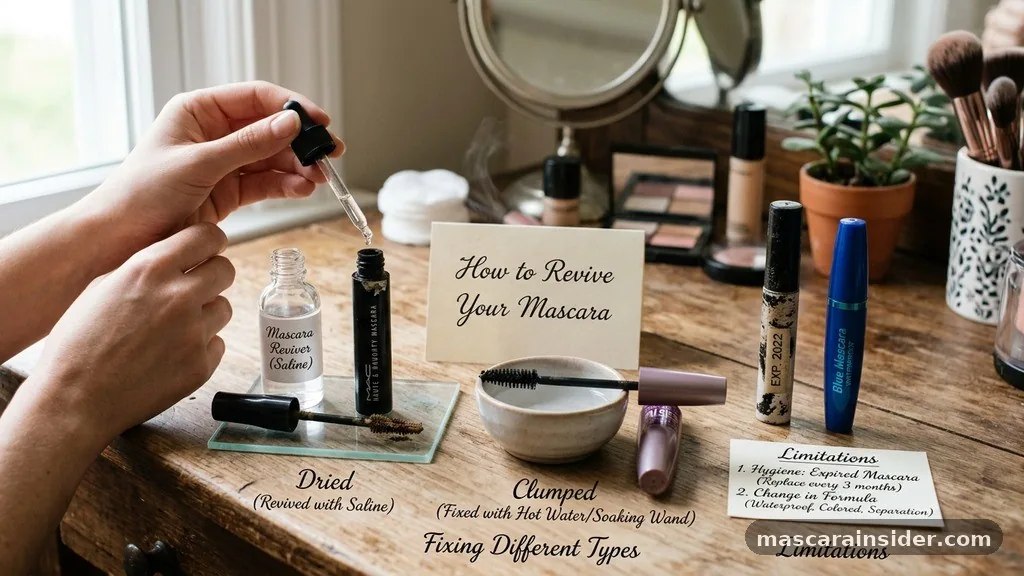 Limitations of Fixing Different Types of Mascara - how to revive your mascara