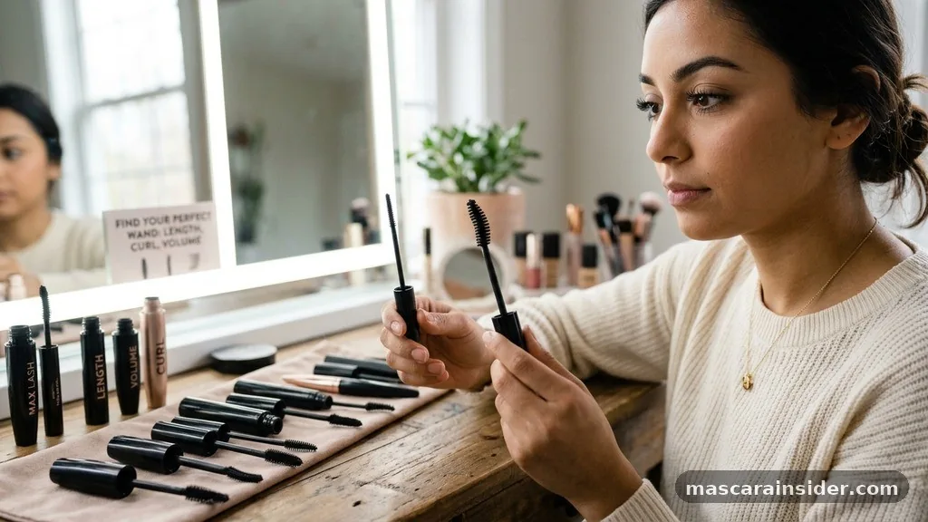 Selecting the Right Mascara Wand Shape - how to get long lashes with mascara