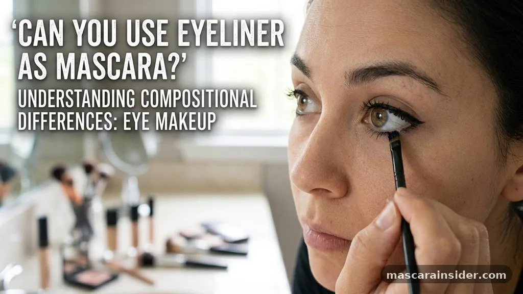Understanding the Compositional Differences in Eye Makeup - can you use eyeliner as mascara